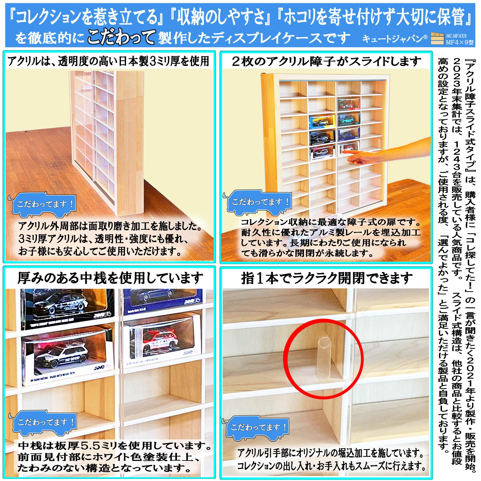 Amazon.co.jp: キュートジャパン 1/64スケールミニカーケース